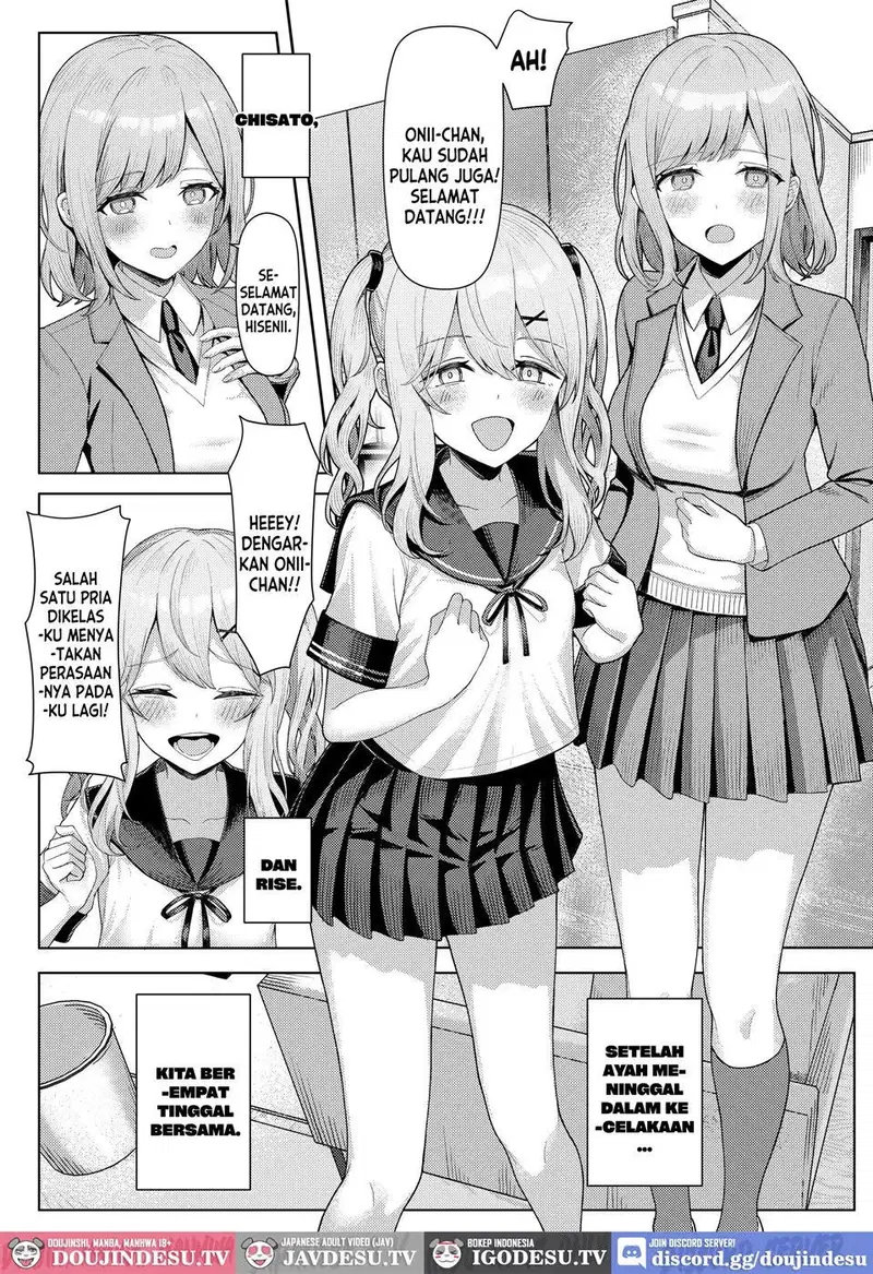 Chichi no Saikon de Doukyo suru Koto ni Natta Gibo no Gijou Shimai to Kawarugawaru Sex shite shimatta Hon - Chapter 1 3
