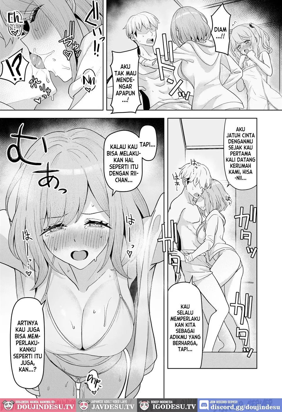 Chichi no Saikon de Doukyo suru Koto ni Natta Gibo no Gijou Shimai to Kawarugawaru Sex shite shimatta Hon - Chapter 1 32