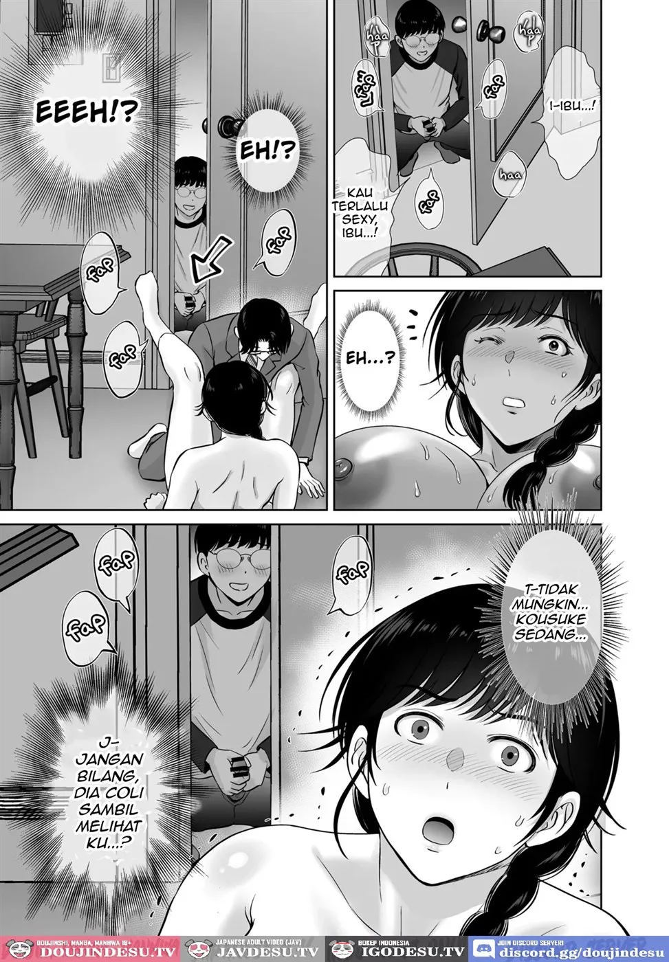 Kyonyuu Kaa-san ga Boku no Me mo Mae de - Chapter 1 50
